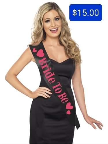 Bride To Be Sash