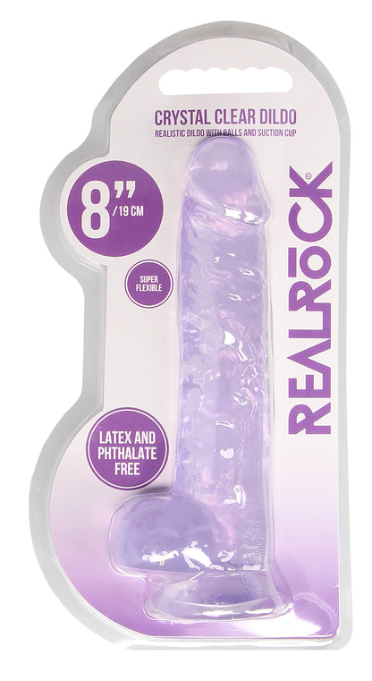 Real Rock Crystal Clear Realistic 8" Dildo