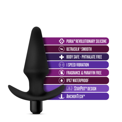 Anal Adventures Platinum Silicone Vibrating Plug