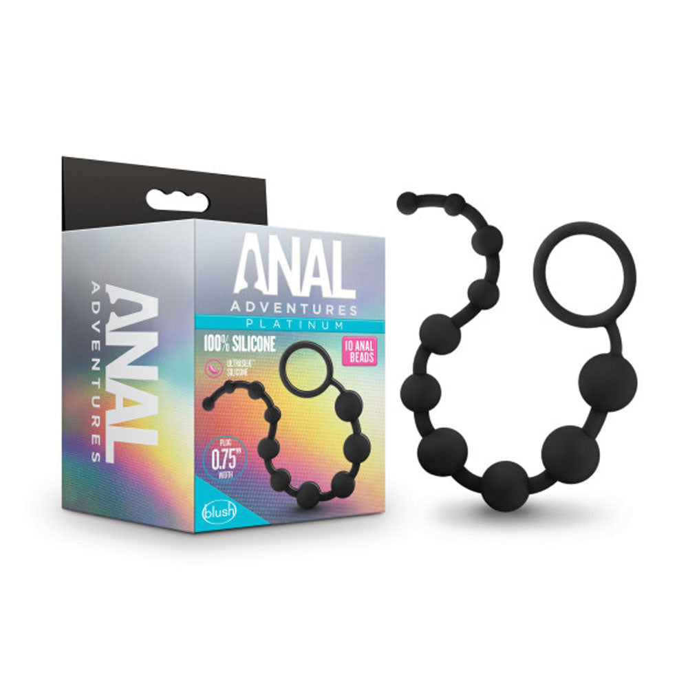 Anal Adventures Silicone 10 Anal Beads