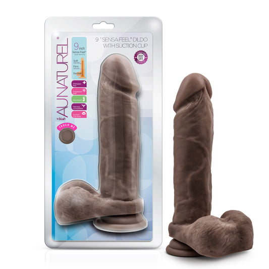 Au Naturel 9" Dildo w/ Balls and Suction Cup