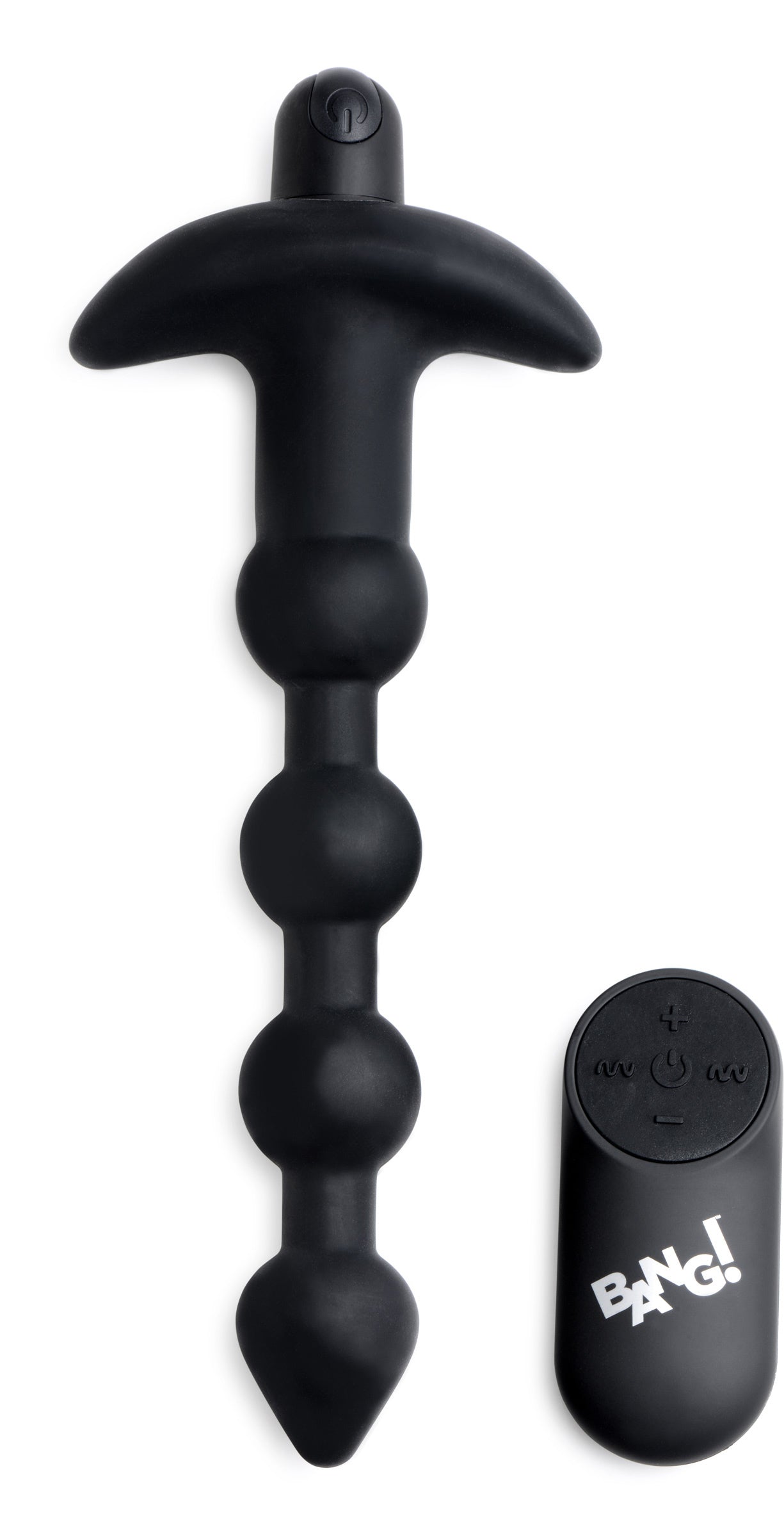 Bang Vibrating Silicone Anal Beads and Remote