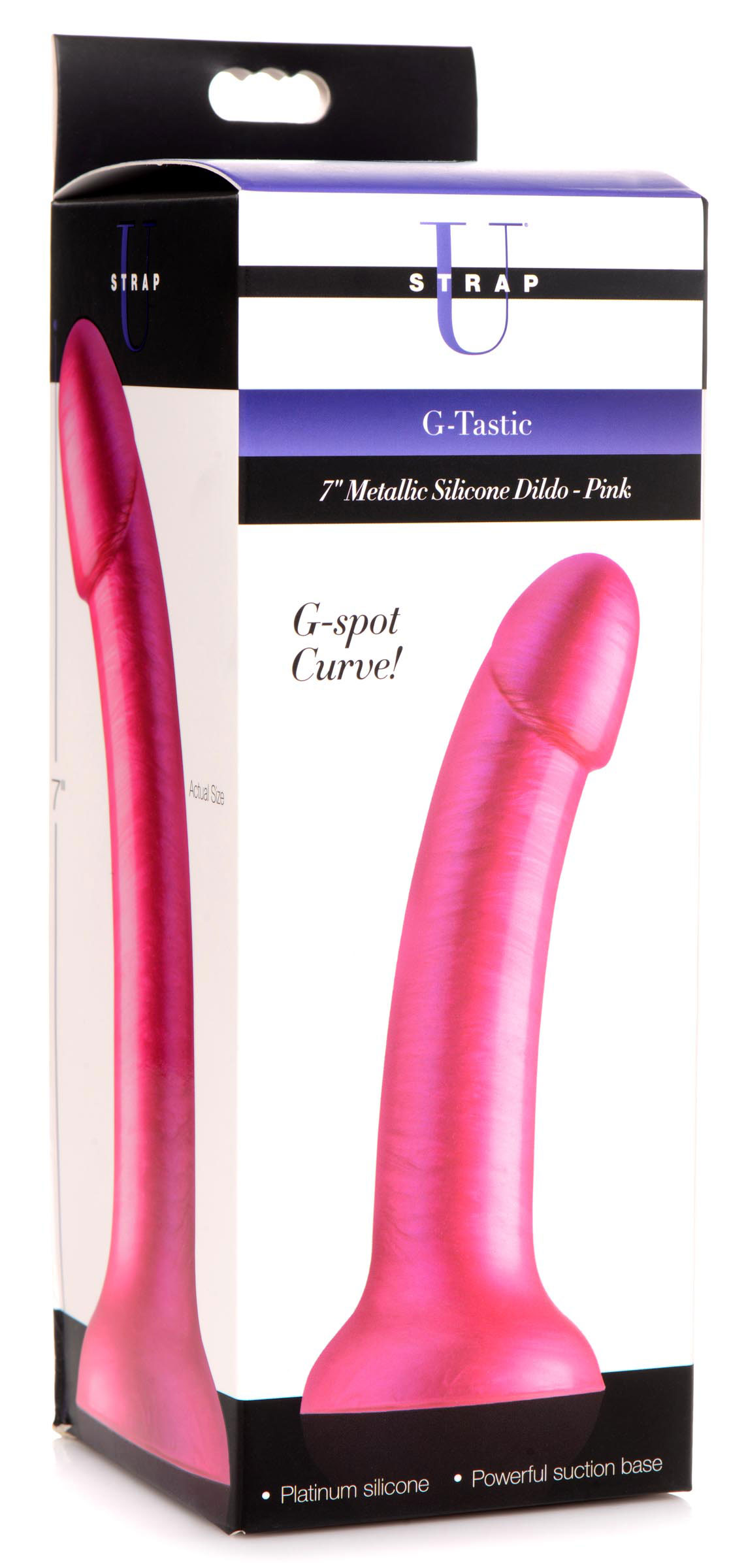 G-Tastic 7 inch Metallic Silicone Dildo