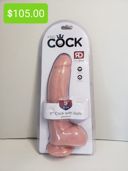 King Cock 9 inch Cock with Balls