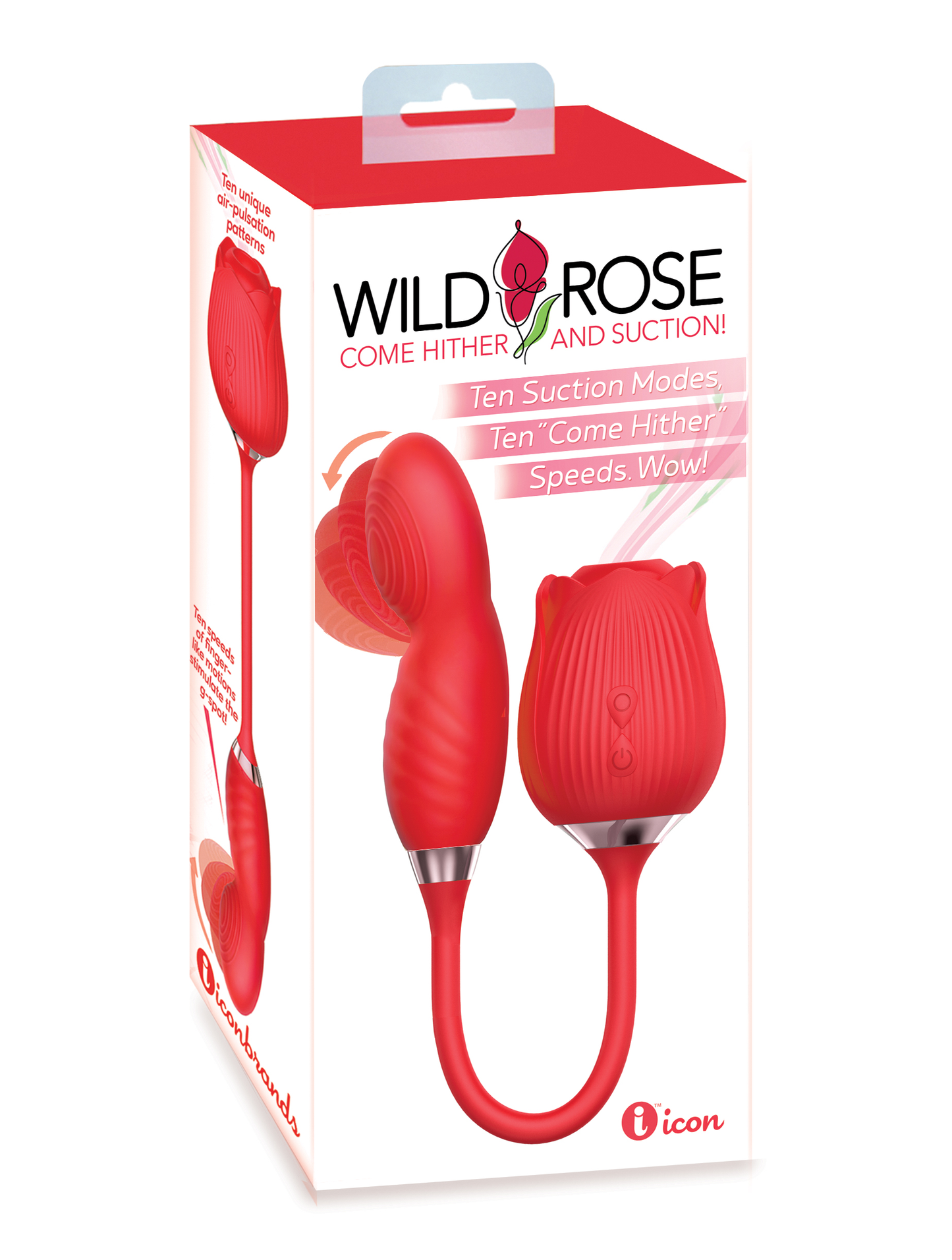 Wild Rose Come Hither & Suction Vibrator