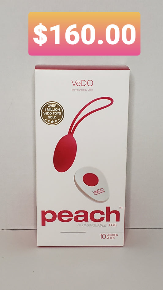 Vedo Peach Rechargeable Egg