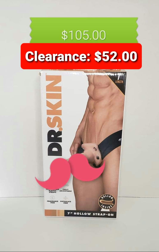 Dr. Skin 7 inch Hollow Strap-on