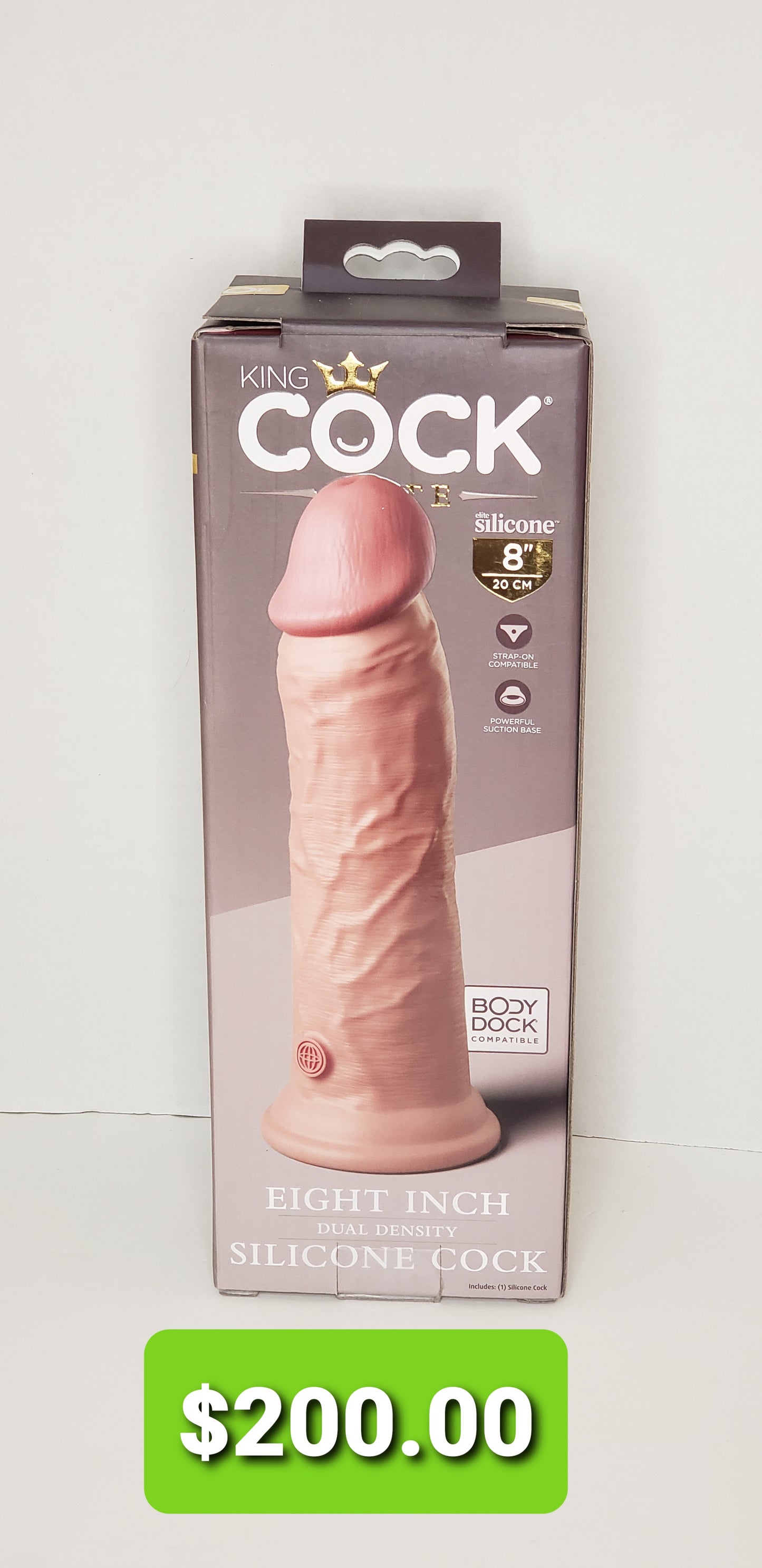 King Cock Elite 8 inch Silicone Cock