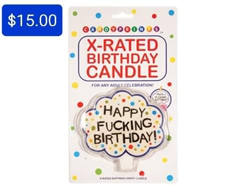 X-Rated Birthday Candle